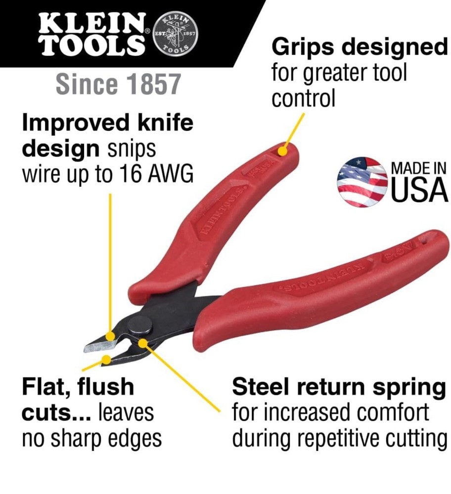 Klein Tools D275-5 High-Quality Precision Flush Cutter