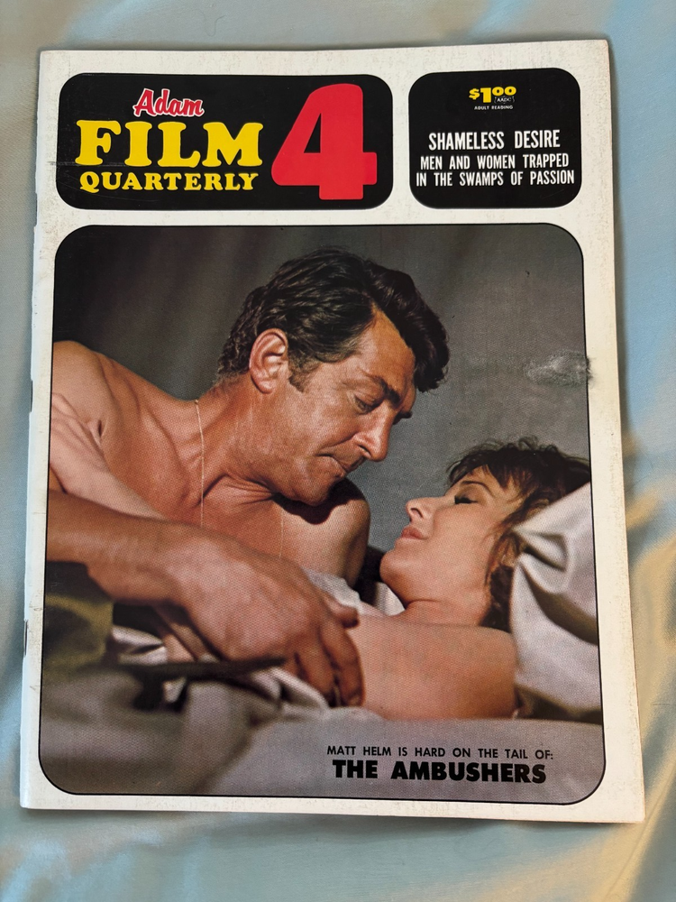 Adam Film Quarterly movie fan magazine April 1968 VG+ The Ambushers cover