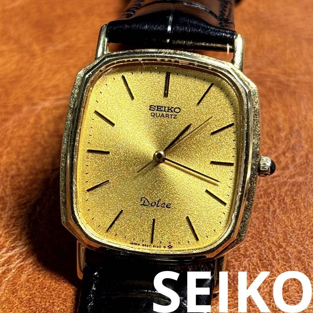 Seiko Dolce Square80 A127 Rare Vintage Operating Watch