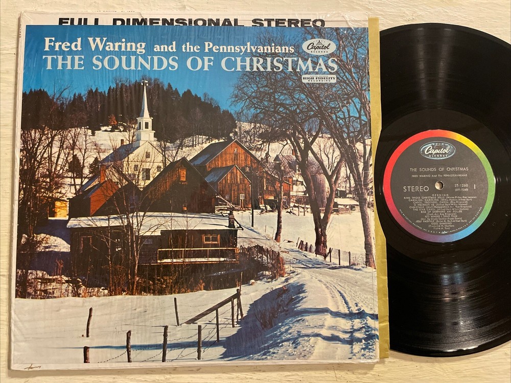 Fred Waring The Sounds Of Christmas LP Capitol Stereo + Inner & Shrink EX/M-!!!!