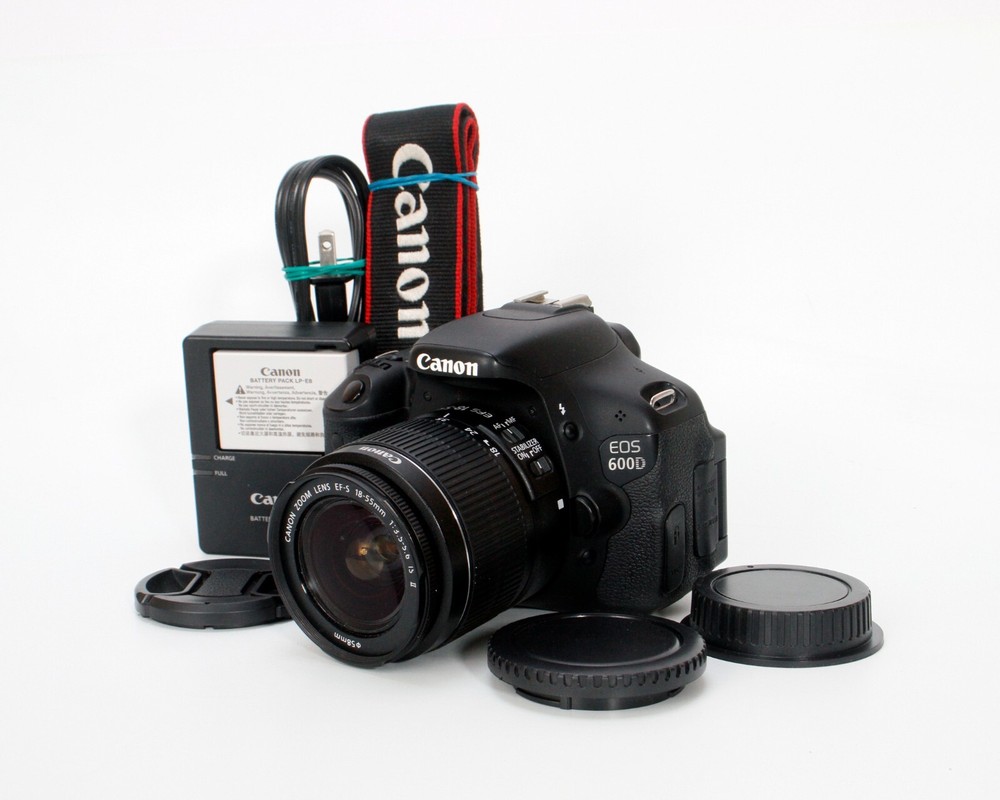 Canon EOS 600D/ Rebel T3i 18MP Digital SLR, EF-S 18-55mm f/3.5-5.6 IS II Lens