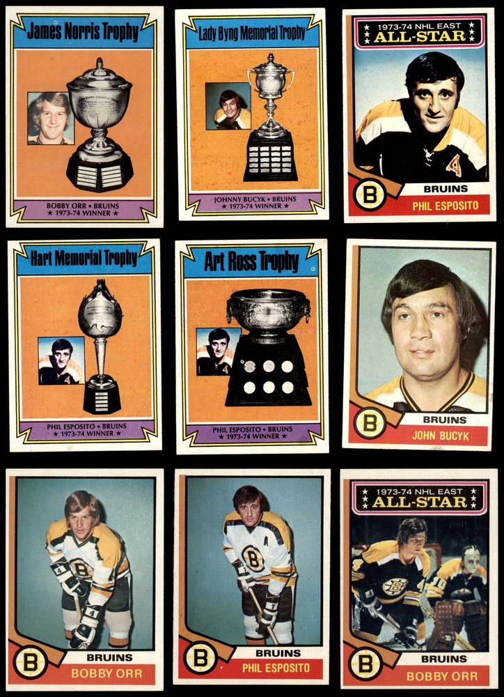 1974-75 Topps Boston Bruins Team Set 5 - EX 6900127