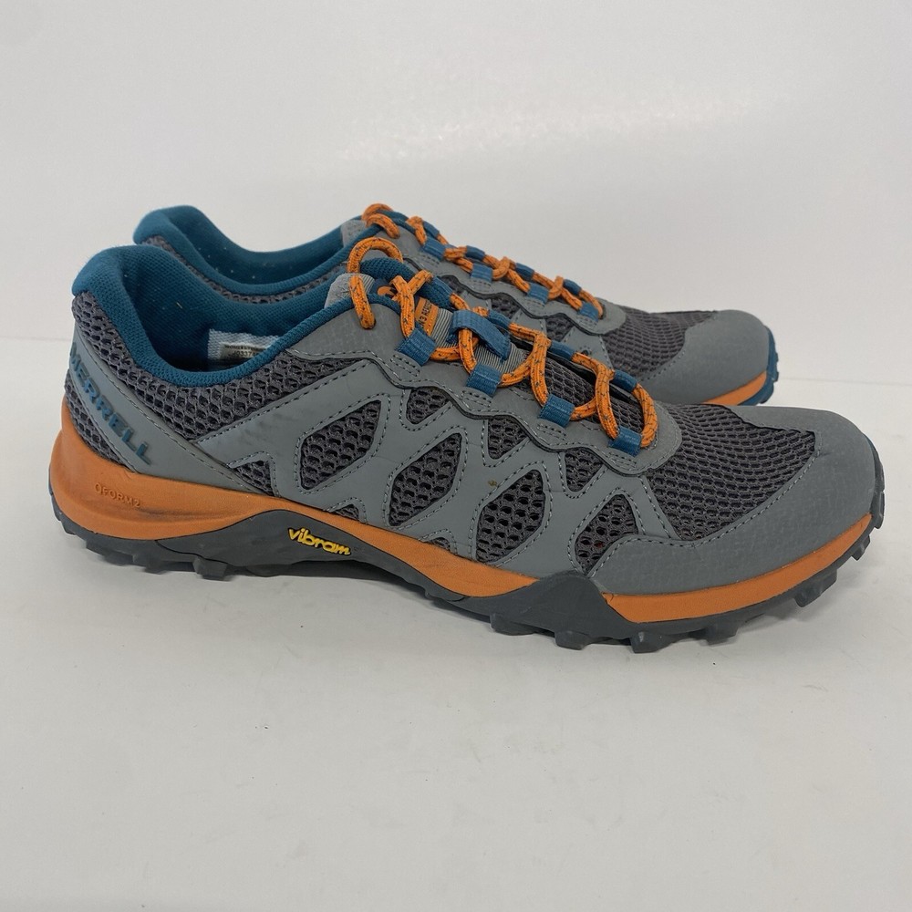 Merrell Shoes Siren 3 Aerosport Women 8.5 Gray Orange Trek Hiking Sneakers 3652