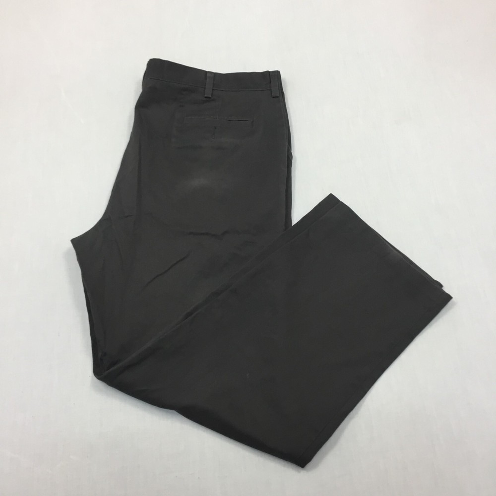 Dockers D3 Chino Trousers Cotton Pants Straight Fit Mens Size 42W 32L Grey