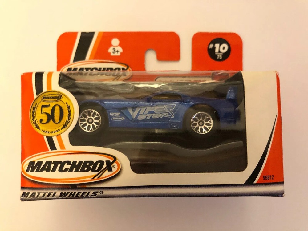 MATCHBOX Dodge Viper GTS R, 10/75 50th Anniversary, Scale 1:64 Brand New