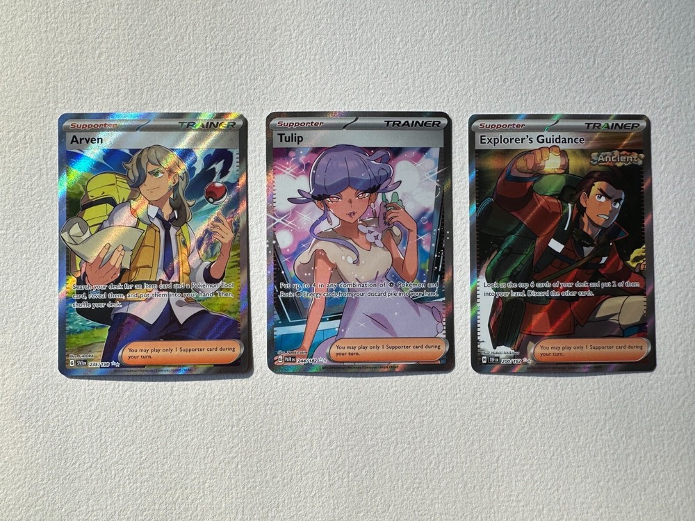 Pokemon TCG SV Full Art Trainer Card lot of 3