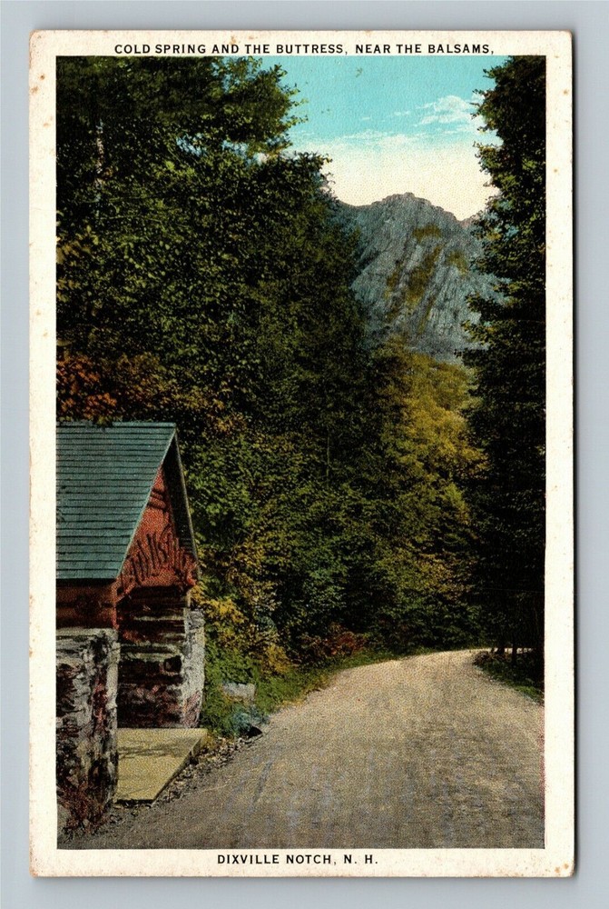 Dixville NH, Cold Spring, Buttress, Balsams, New Hampshire Vintage Postcard