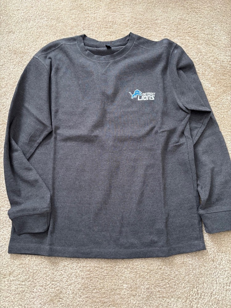 Dunbrooke Premium Apparel Detroit Lions Thermal Pullover Men's Large NWOT