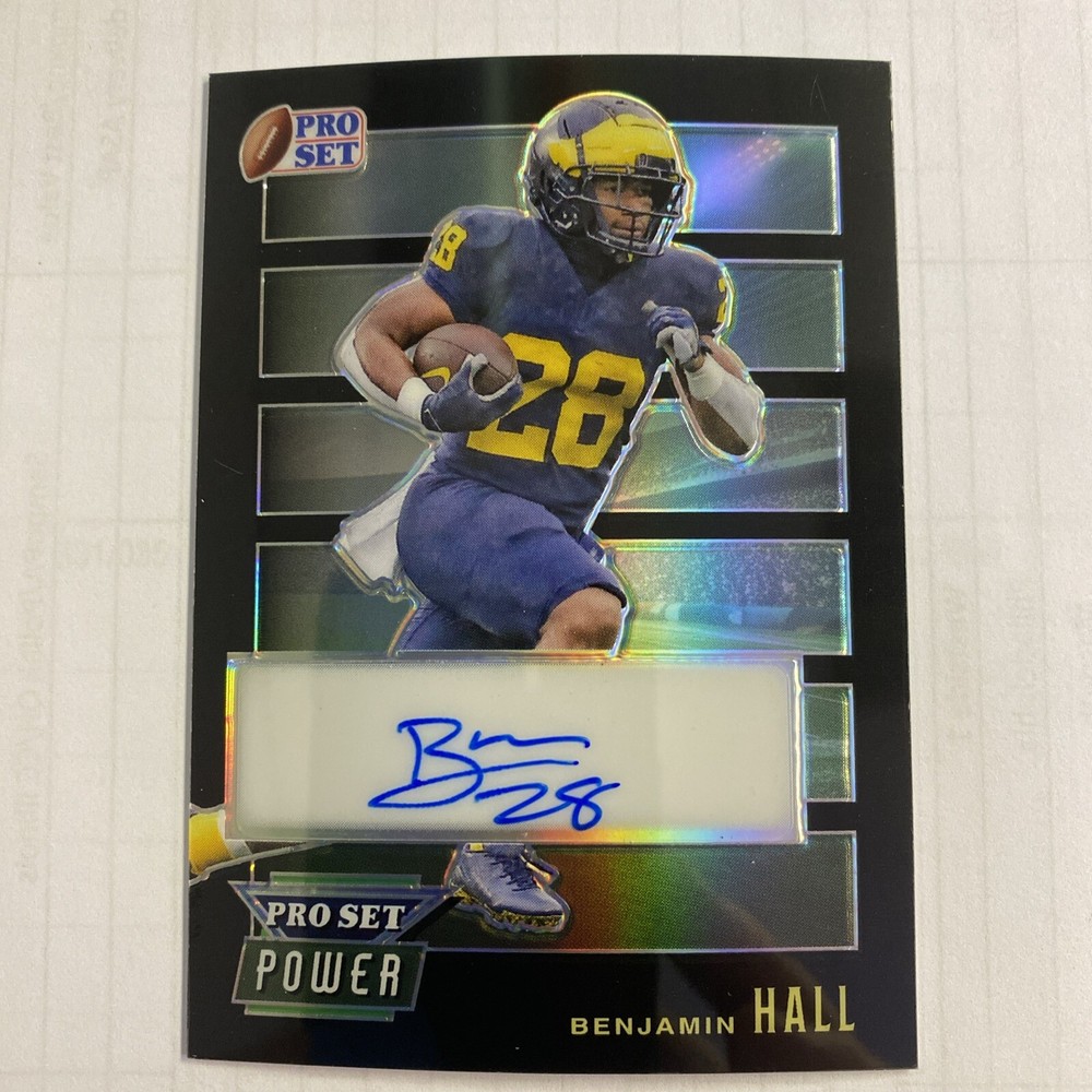 2024 Pro Set Football BENJAMIN HALL Pro Set Power Auto /15 #PWBH2