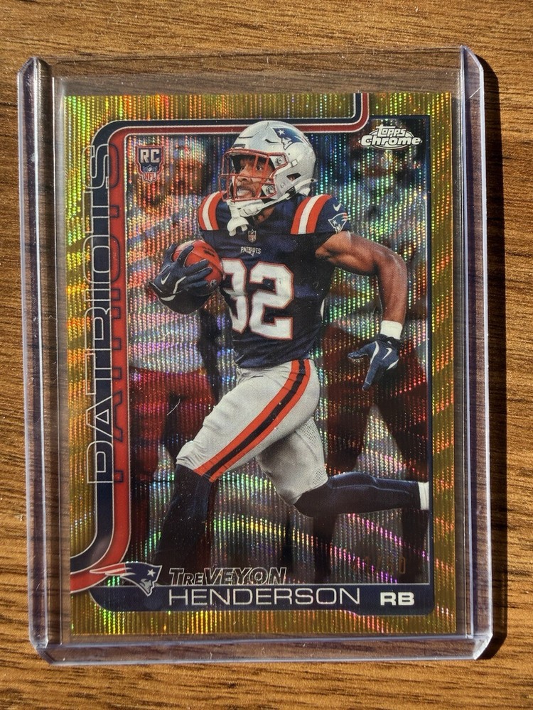 Topps 2025 NFL Chrome Treveyon Henderson Rookie Card /50