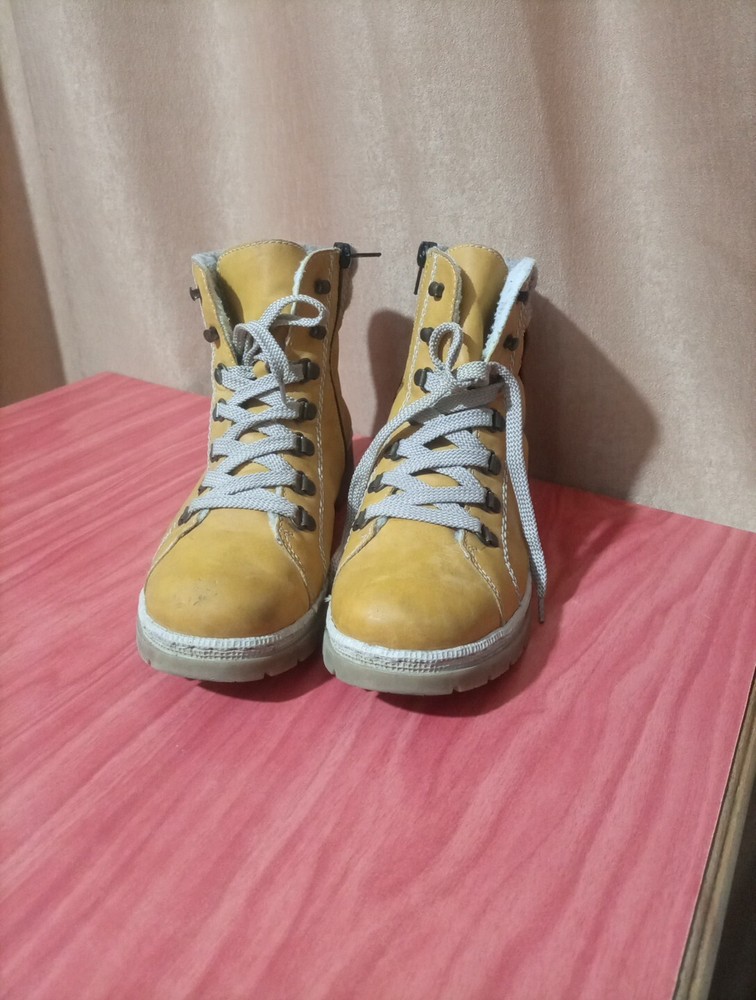 Rieker  Honey Zip Lace Up Fleece Lined Ankle Boots Womens 40 EU,8.5 US, Warm,