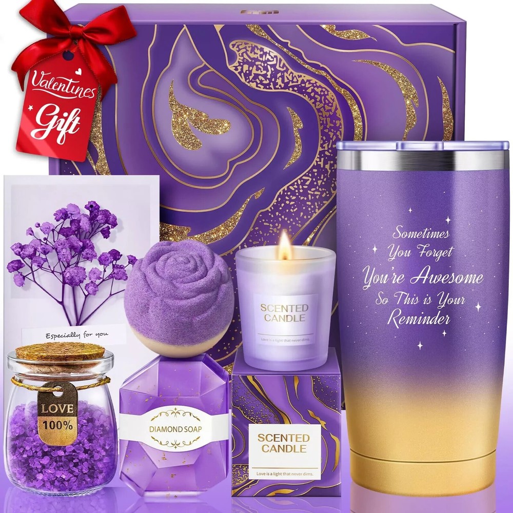 Valentines Day Gifts for Her, Women, Girlfriend, Wife, Gift Basket-image