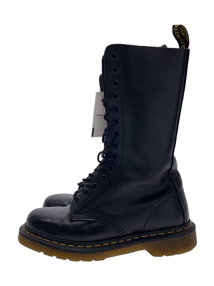 Dr. Martens Lace-Up Boots/Wrinkles/Uk4/Blk/1914/14 Hole// 858