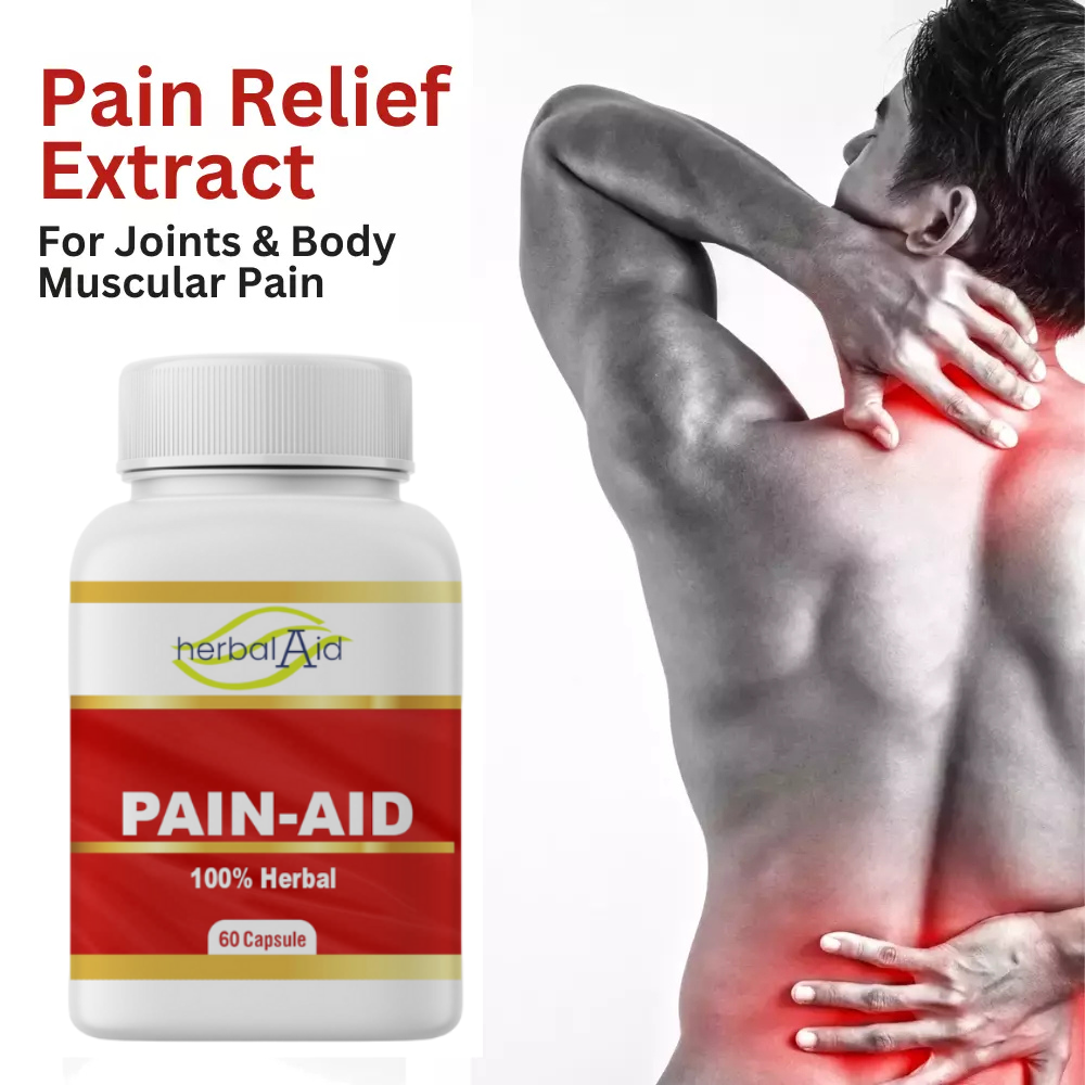 Pain-Aid Muscle, Joint, Arthritis, Nerve & Back Relief Supplement | 60 Pills