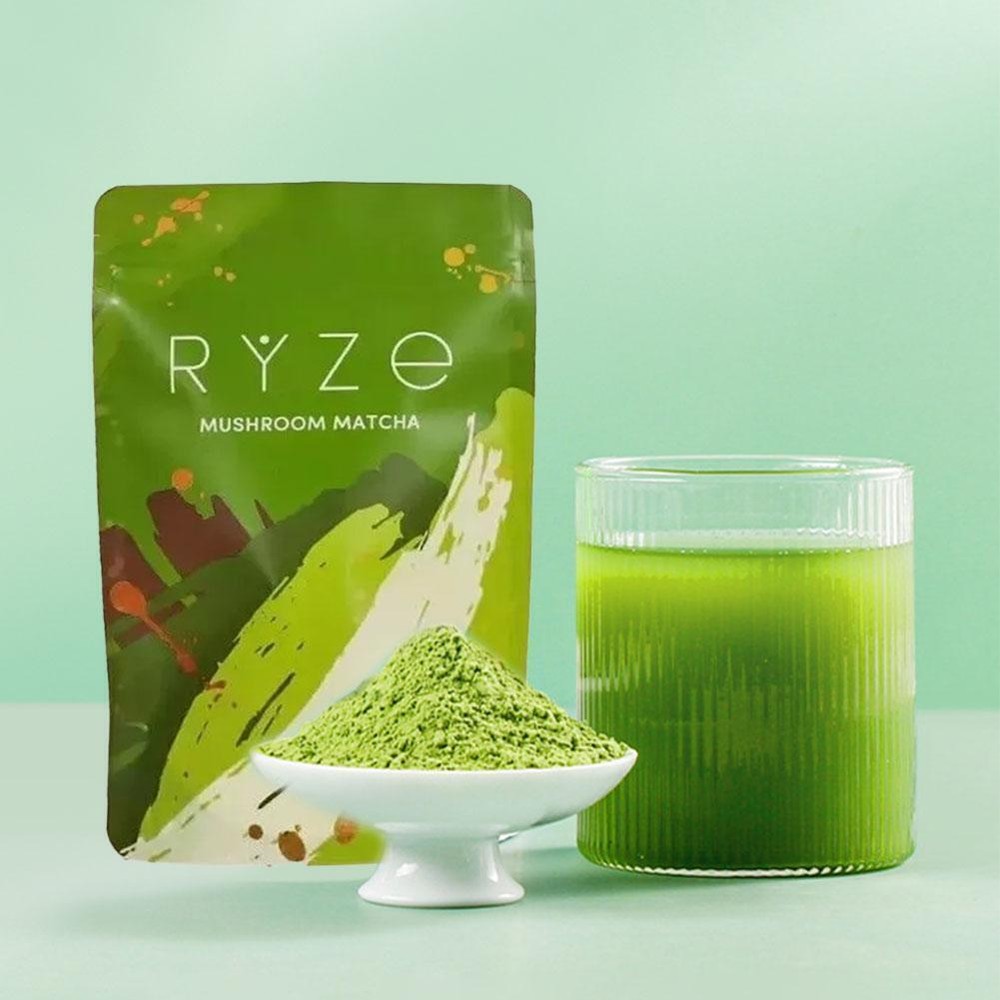 Ryze Organic-Mushroom Matcha - 30 Servings - USA Stock Free Shipping