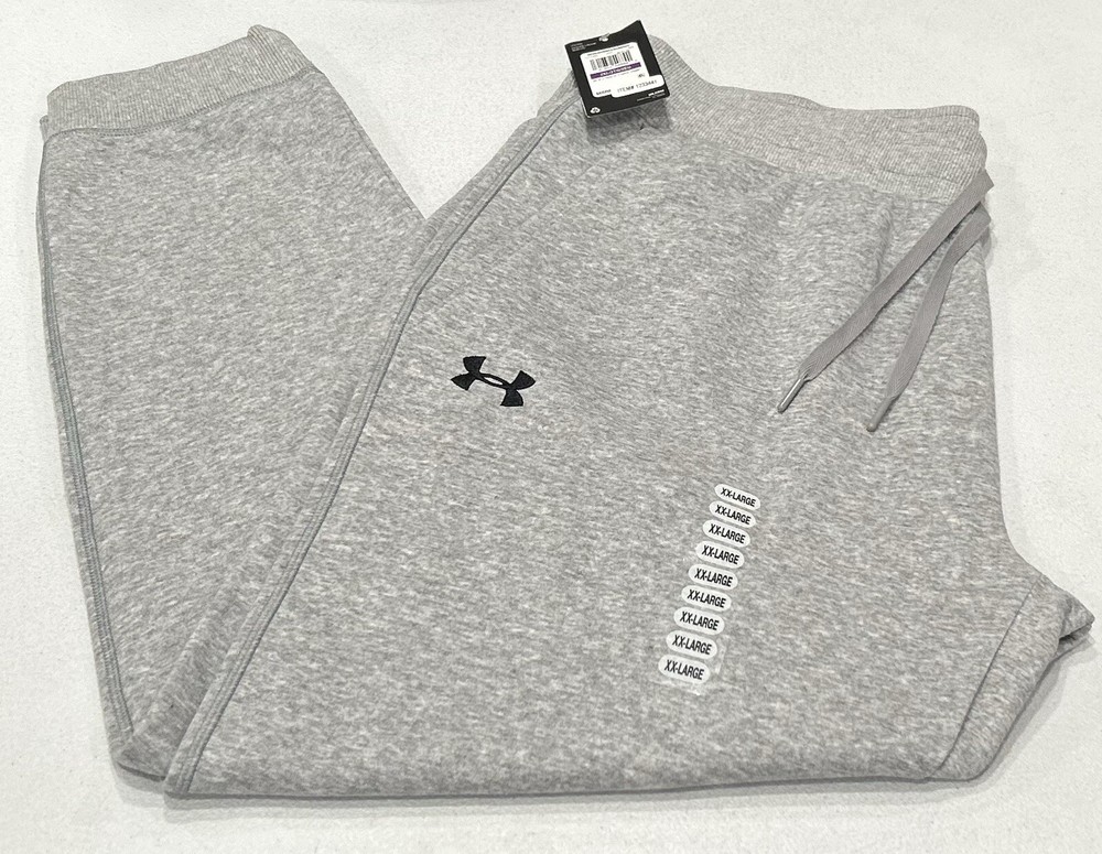 Under Armour Men's Hustle Fleece Jogger Pants, Gray, Size 2XL/2TG/2EG