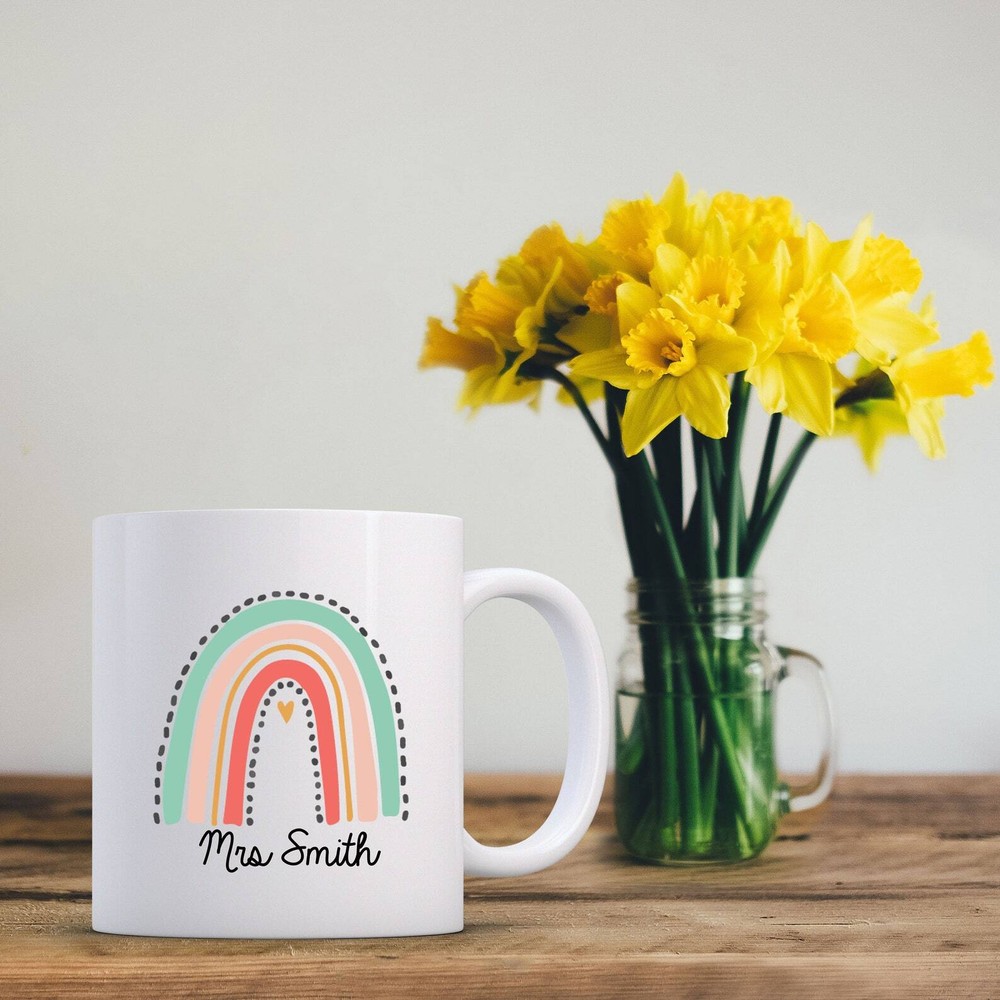 Personalised Teacher Friend Thank You Coffee Mug Christmas End Of Year Gift