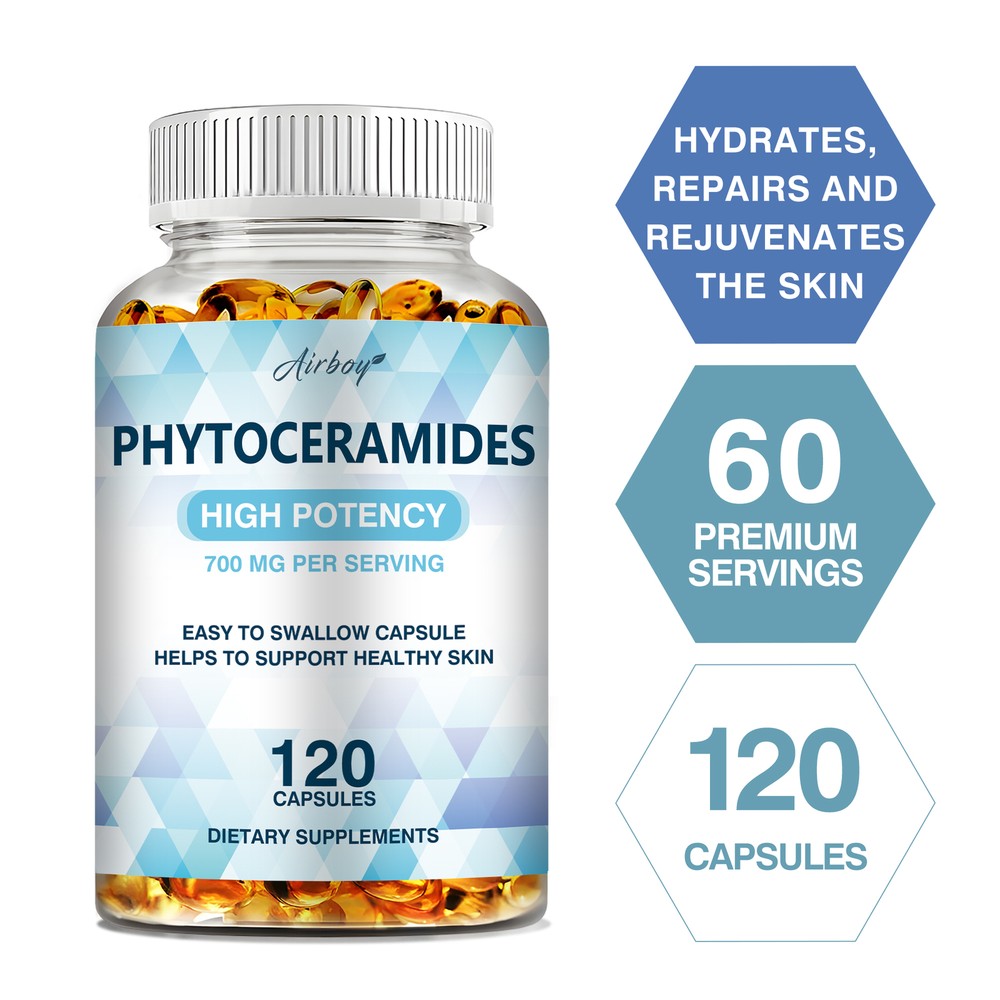 Phytoceramides Anti-Aging Capsules for Hydrated Youthful Skin