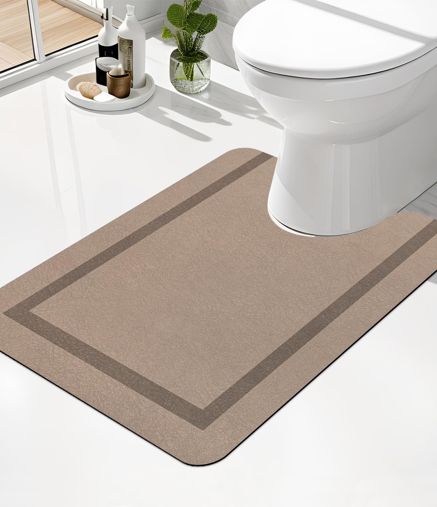 Bathroom Mat Rugs U-Shaped 24x17, Ultra Thin Magic Mat Bathroom Rug Non Slip ...