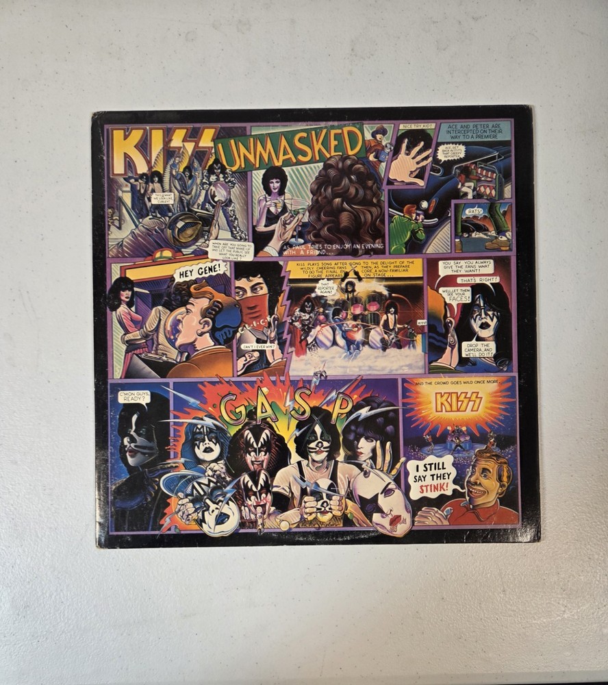 KISS Unmasked LP 1980 US Original Sterling PRC NBLP 7225 VG+/VG+