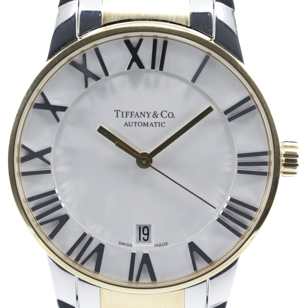 TIFFANY Co. Tiffany Co. Atlas Dome Watch Gold Steel Automatic Analog Displ
