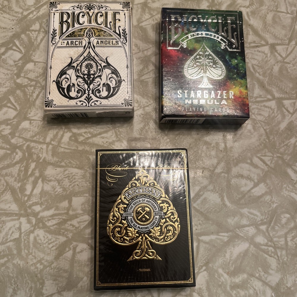 Vintage Bicycle Design Playing Cards Set of 3 Decks