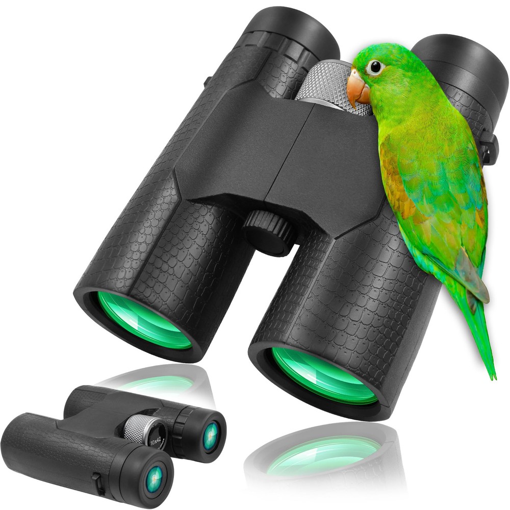 Astromania 10x42 Compact Binoculars -BK7 Prism -Gifts for Bird Watching, Hunt...