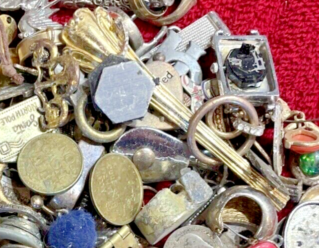 Estate Lot Bulk Small Collectibles Jewelry Trinkets Coins Mixed Junk Drawer