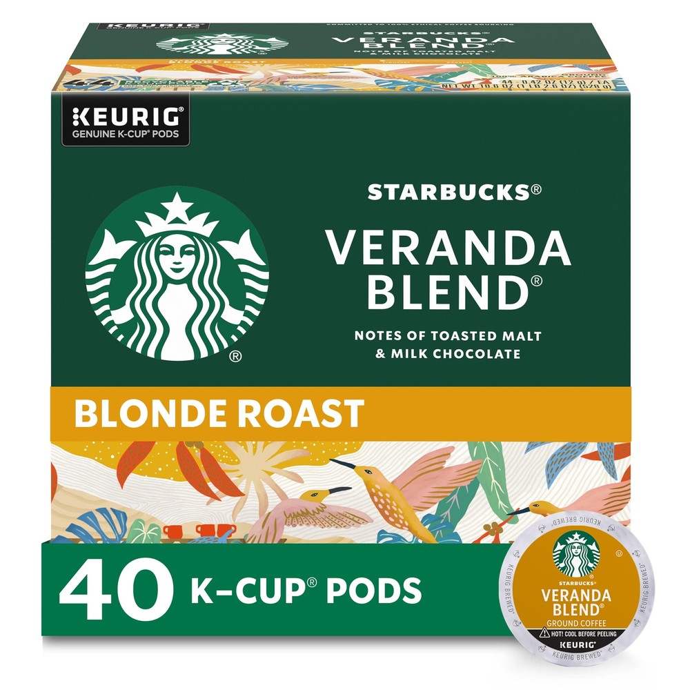 Starbucks Light Roast K-Cup Coffee Pods — Veranda for Keurig Brewers — 1 box ...