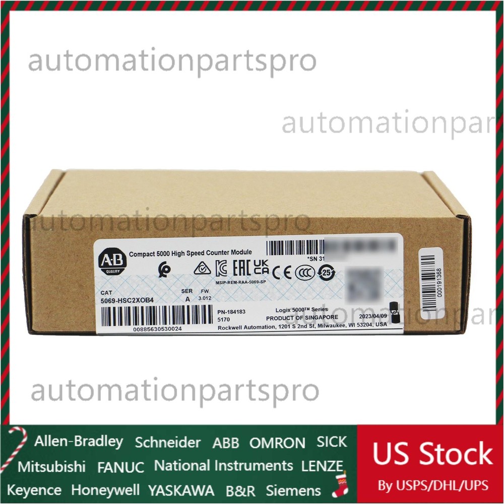 Allen-Bradley 5069-HSC2XOB4 Compact 5000 High Speed Counter Module US Free Tax