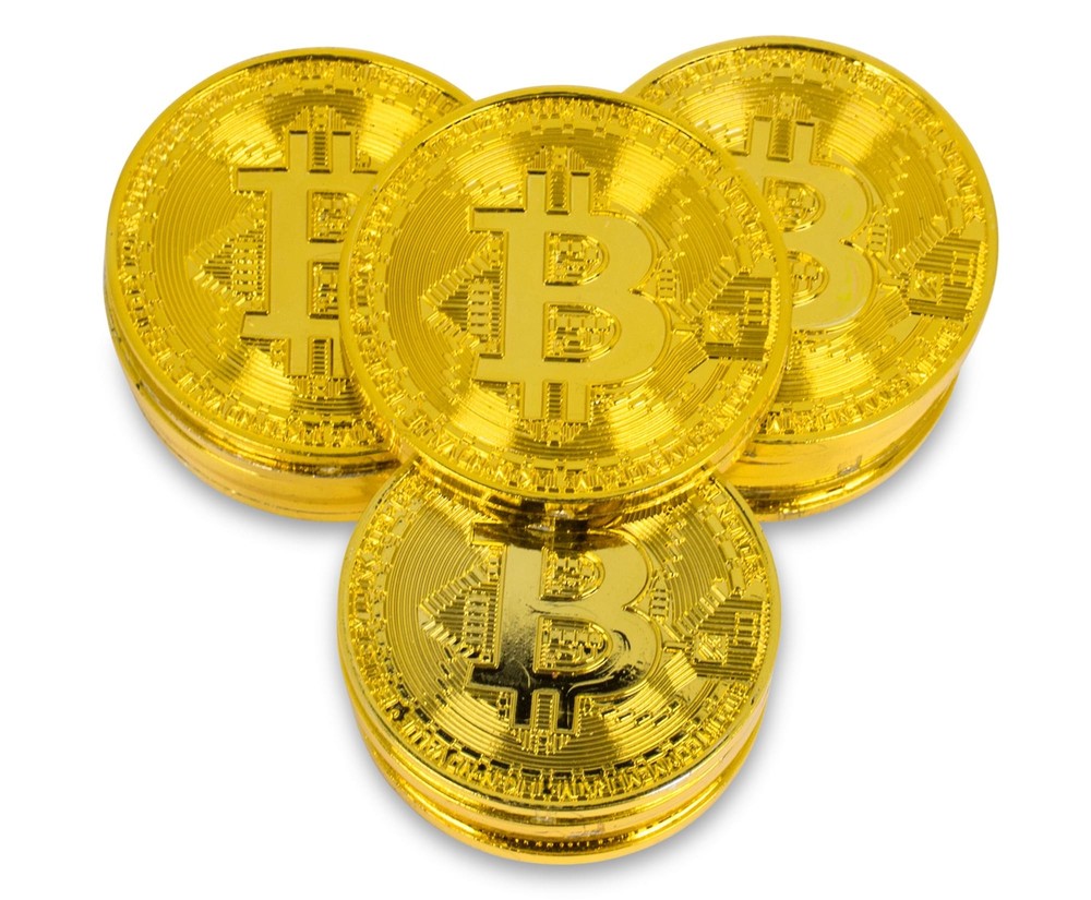 Bag of Bitcoins Cryptocurrency Souvenir Novelty Item | Includes 20 Tokens