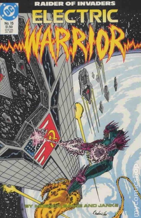 Electric Warrior #15 VG 1987 Low Grade Stock Image