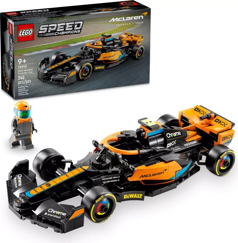 LEGO F1 76919 McLaren Speed Champions 2023 Formula 1 Race Car Model Building Set