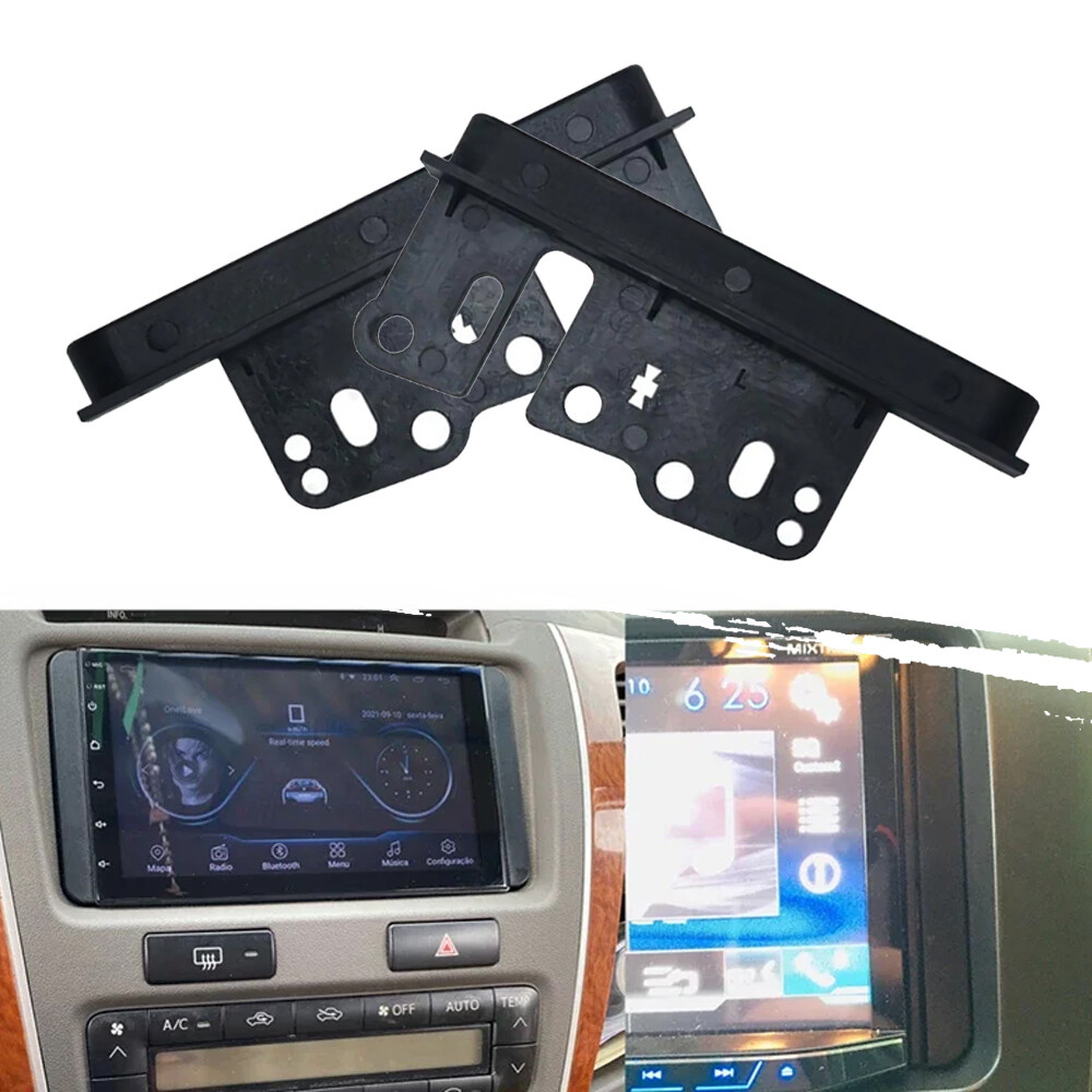 Toyota Double DIN Stereo Mounting Bracket Kit 1 Pair Black