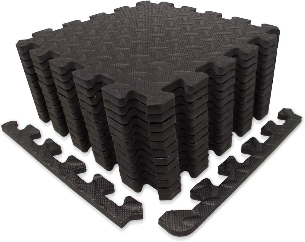 Exercise Mat/Protective Flooring Mats With Eva Foam Interlocking Tiles And Edge