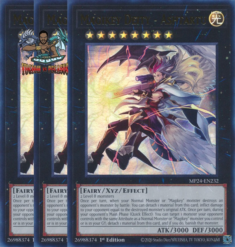 Yu-Gi-Oh! Magikey Deity Ashtartu MP24 Ultra Rare 1st Ed NM 3x