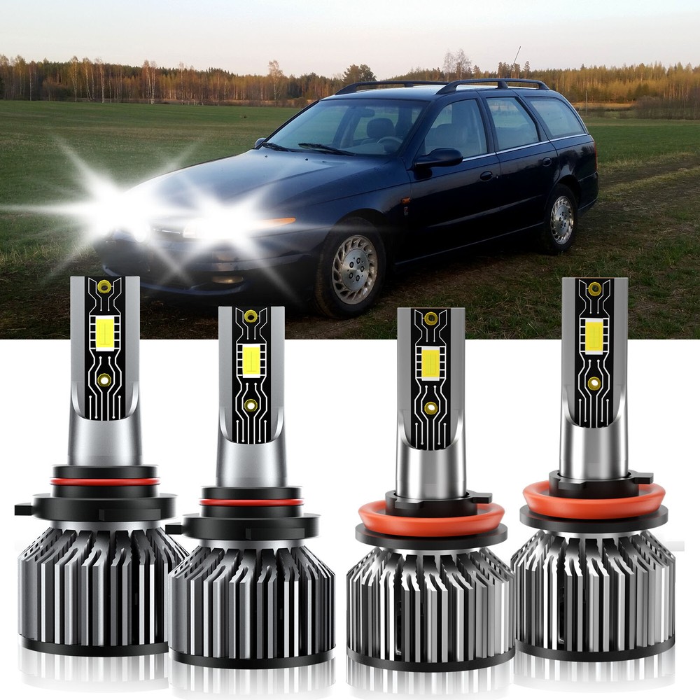 2003 Saturn LW300 LED Headlight Kit 6500K High/Low Beam 9005+H11 Bulbs