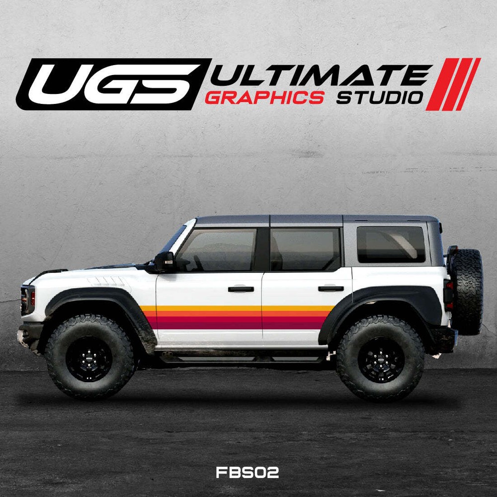 Ford Bronco Retro Graphics Full Color Kit