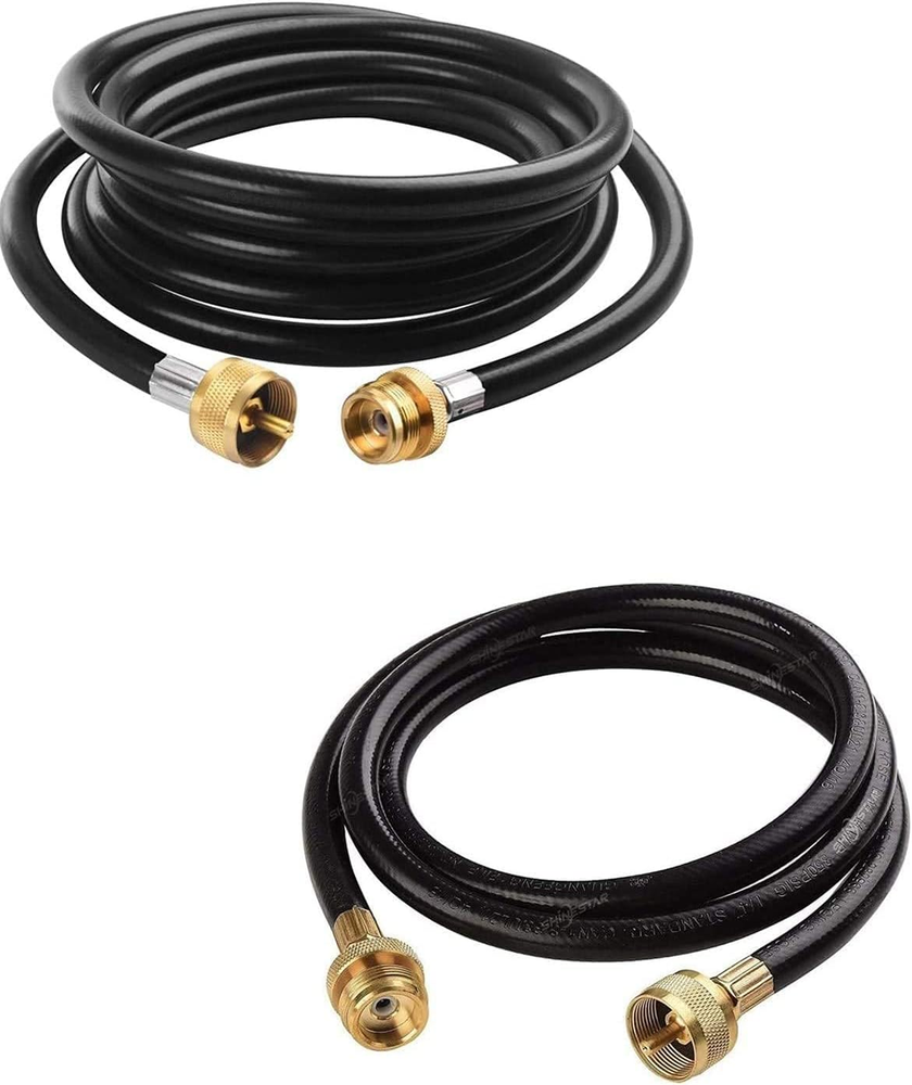 12Ft & 5Ft Propane Hose Extension for 1Lb LP Distribution Tree