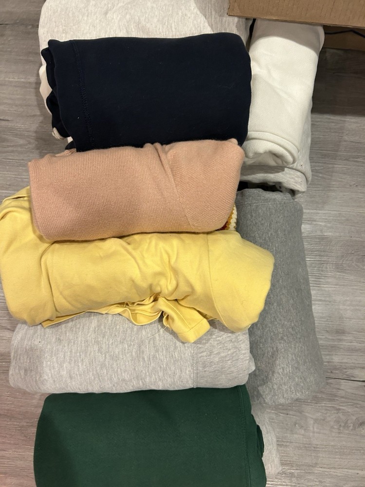 Bundle of 20 Hoodies, Sweatshirts,..( Mostly Vintage). Expect Flaws And Stains