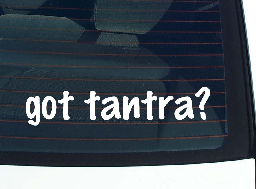 Tantra Car Decal Funny Vinyl Bumper Sticker Window Art