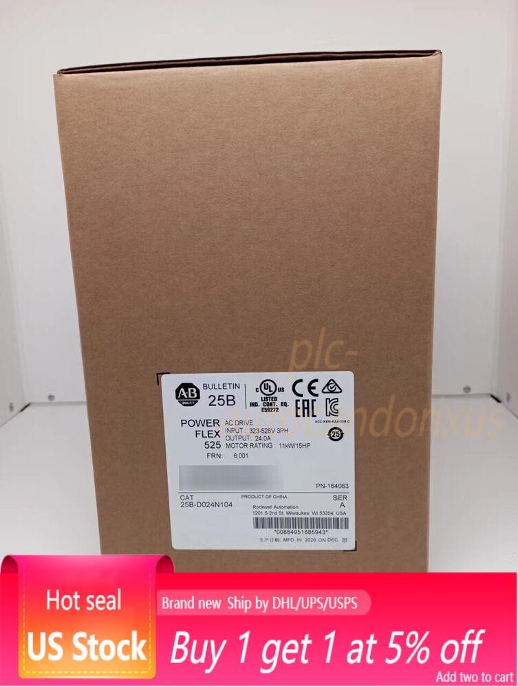 New Allen-Bradley 25B-D024N104 PowerFlex 525 AC Drive 25B D024N104