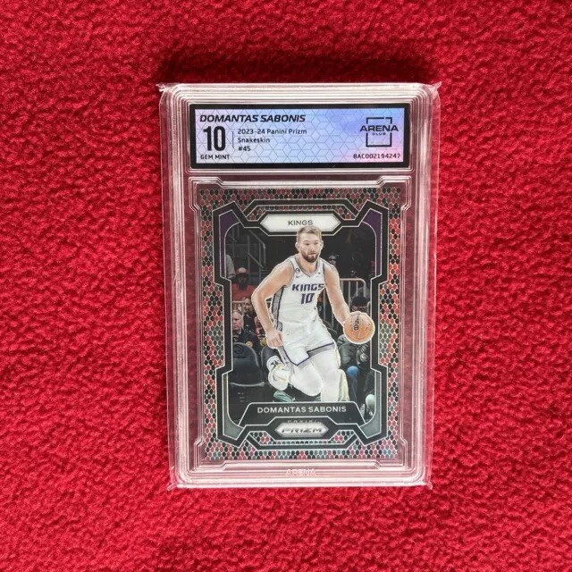 2023 Prizm Domantas Sabonis Snakeskin SSP Arena Club 10 GEM Mint Kings Card