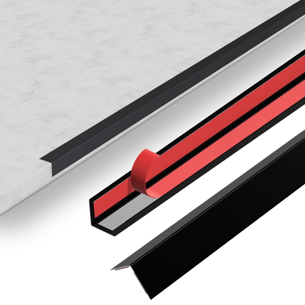 10pcs*48inch Aluminum L Molding Corner Guards, Peel and Stick Trim for Wall P...