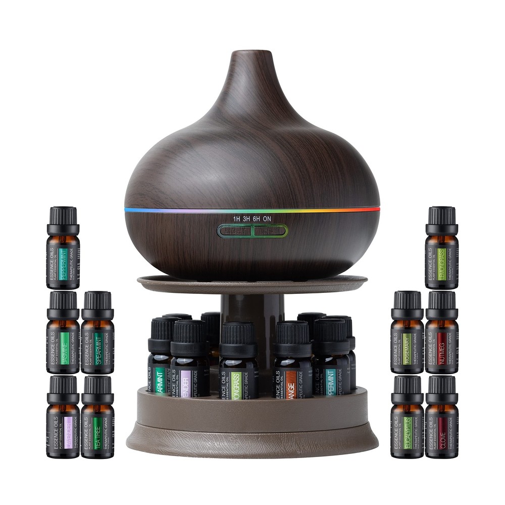 Pure Ultimate Aromatherapy Diffuser and Essential Oil Set (PDC-AD10-STND)