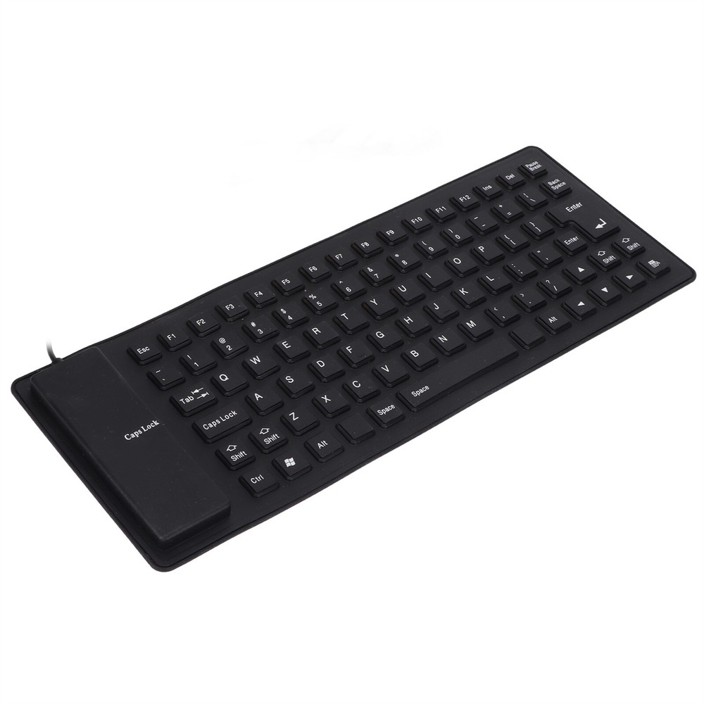 85-Key Silicone Keyboard Fully Sealed Lightweight Portable for PCs