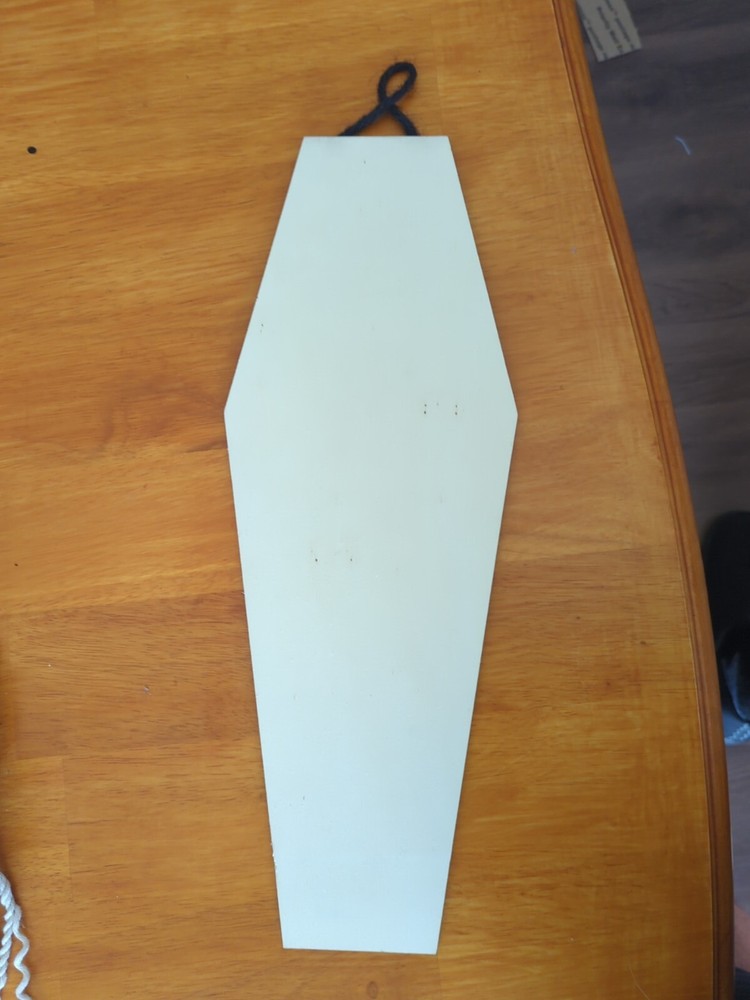 Gothic Wood Coffin Decor for Spooky Home Accents