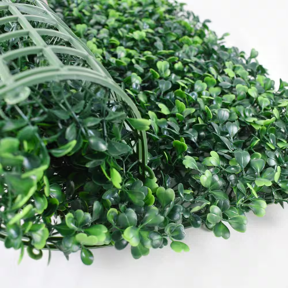 20x20in Artificial Boxwood Grass Wall Panels - Indoor/Outdoor Decor - Pack of 12