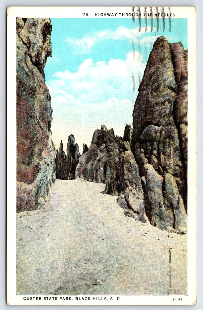 Original Old Vintage Antique Postcard Custer State Park Black Hills South Dakota