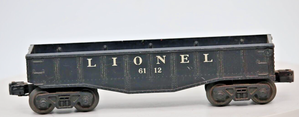 O Gauge 1:48 Scale Used Black Lionel Gondola #6112 Underbelly